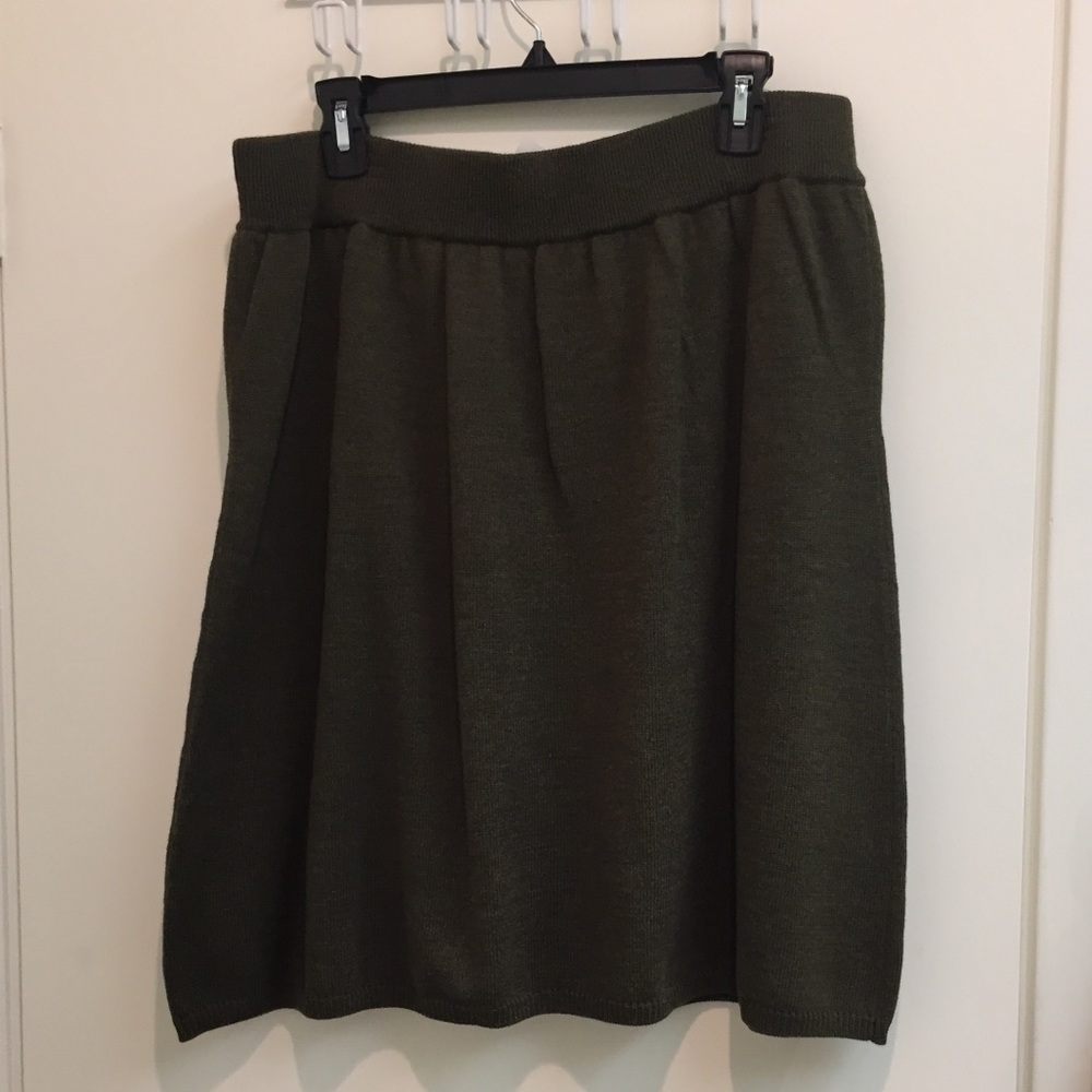 Eileen Fisher Cypress Merino Jersey Skirt. -  NWT